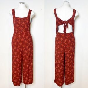 Madewell | Floral Print Apron Back Jumpsuit
